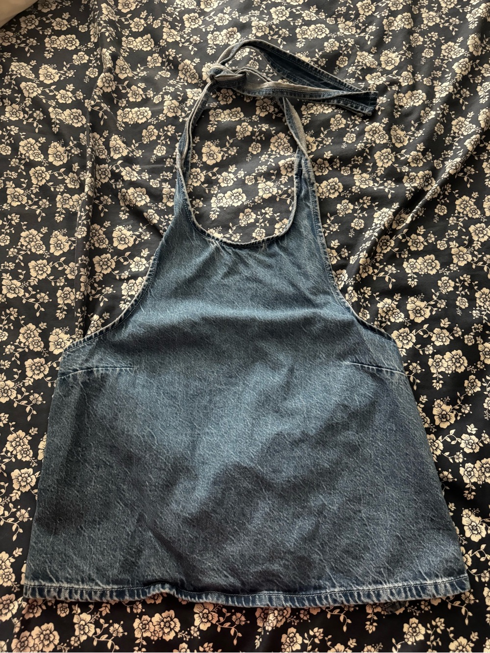 American Eagle Outfitters Dark Denim Halter Camisole